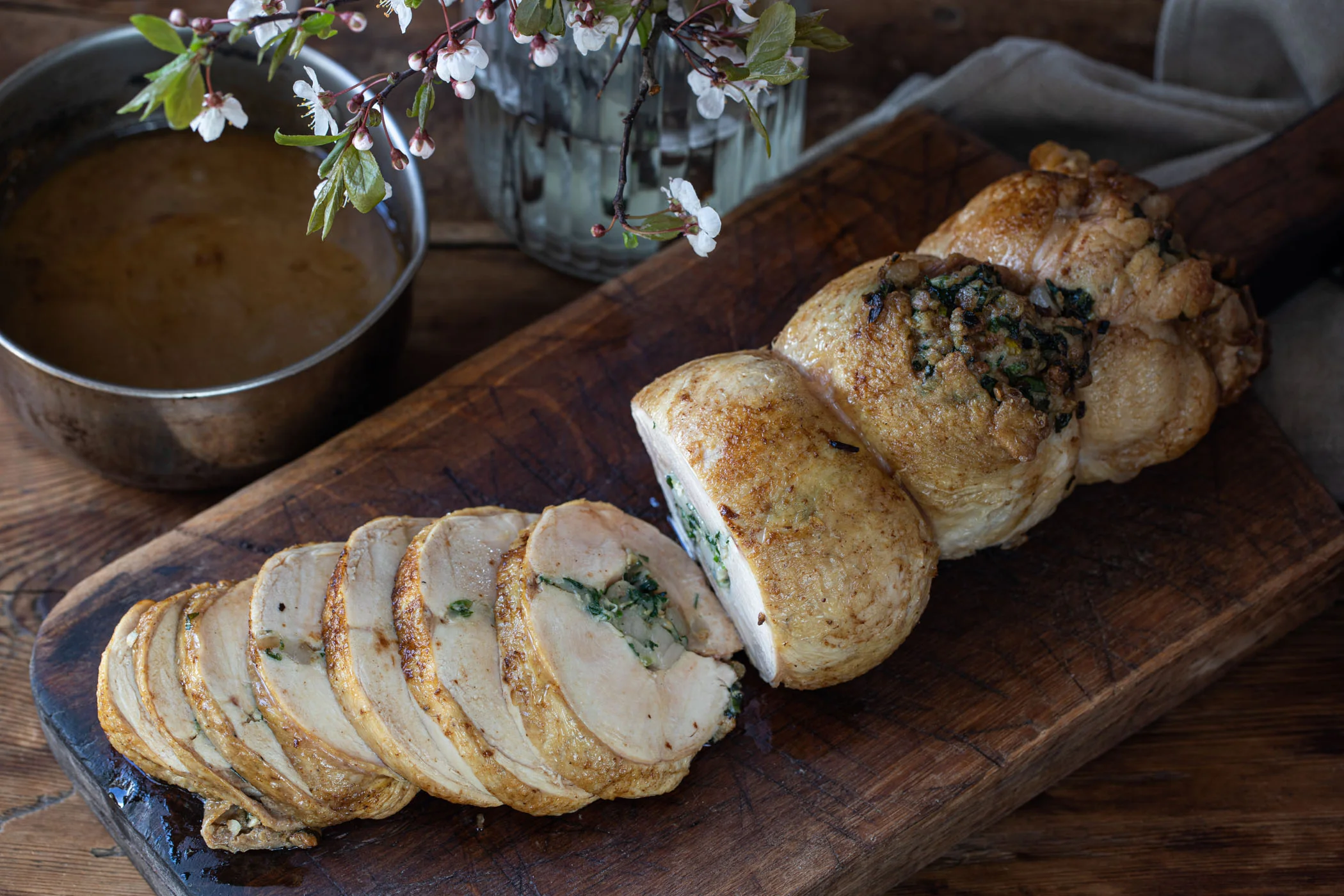 Rolled Chicken with Wild Garlic Stuffing - Image 3